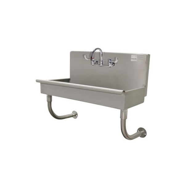 16 Ga. 304 SS ADA Wall Mt Square Corner Svc Sink - Faucet Included
